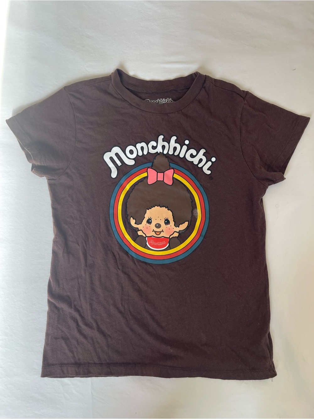 Monchhichi Brown Graphic Tee for Women